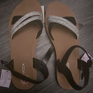 Top moda sparkly sandals